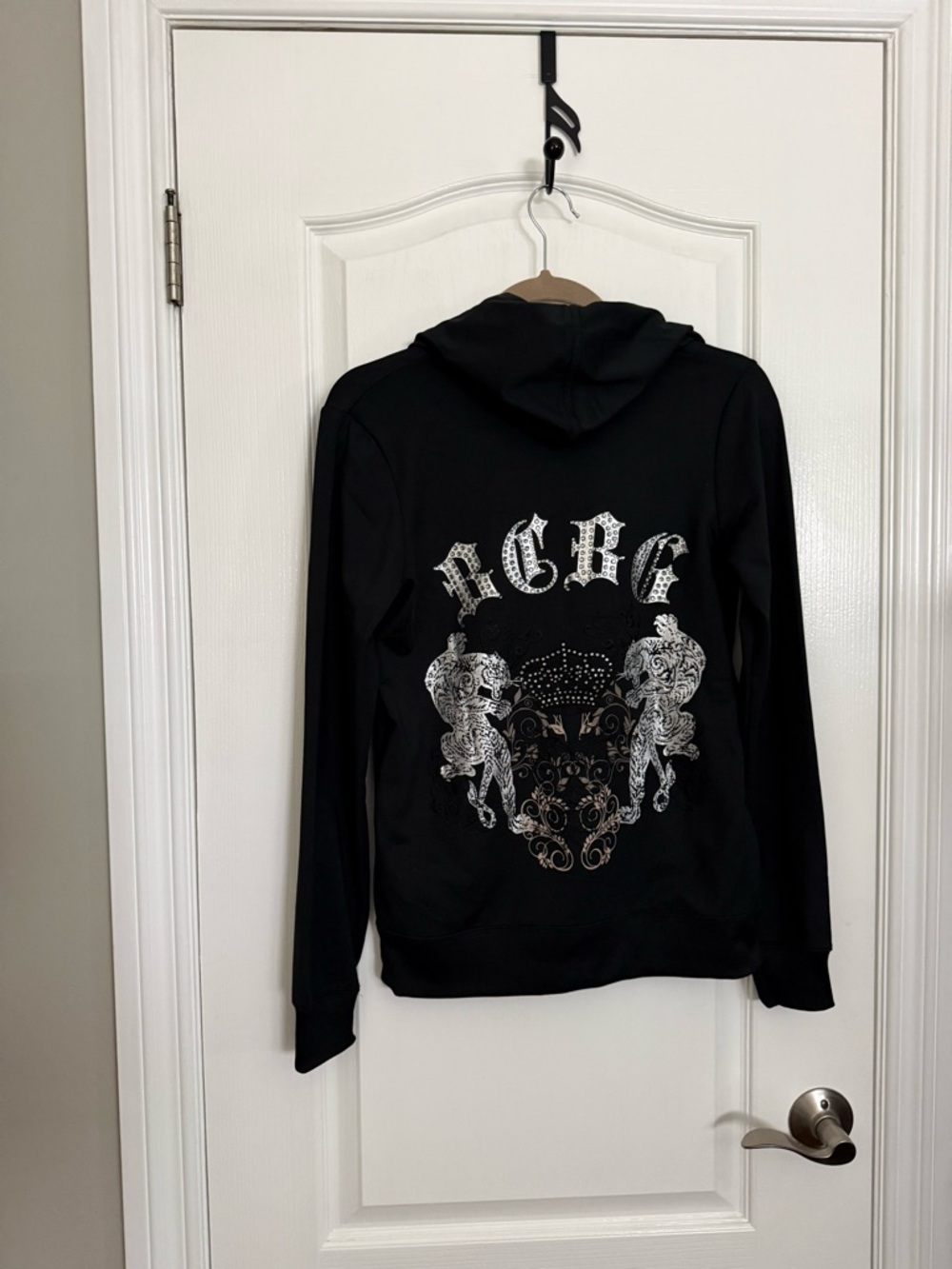 BCBG Black Open-Front Cardigan